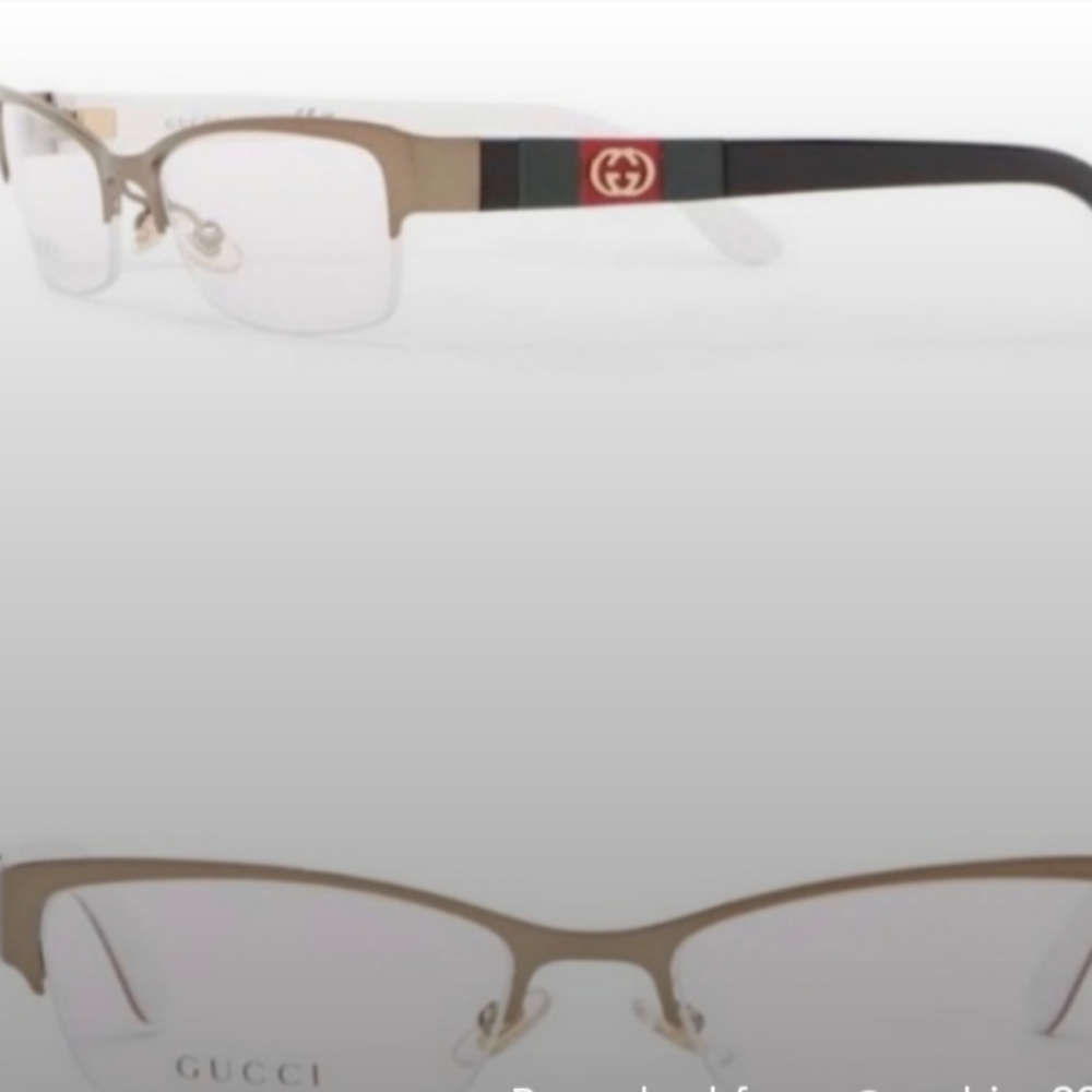 Authentic Gucci 53 Rectangular Logo Opt. Glassses - image 4